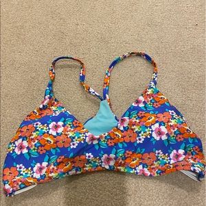 Floral bikini top